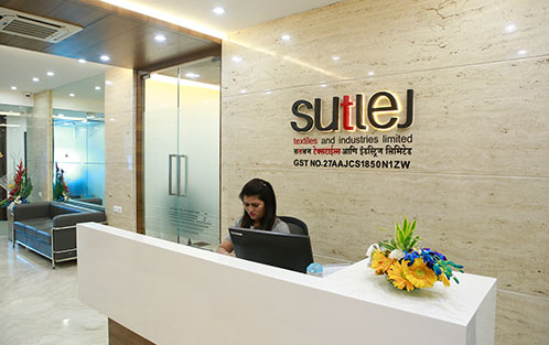 Sutlej textiles office reception view